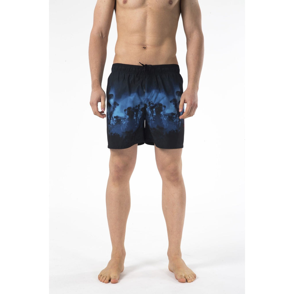 Just Cavalli Beachwear C35151RMC Costume da Bagno Boxer Pantaloncini Uomo Nero Blu