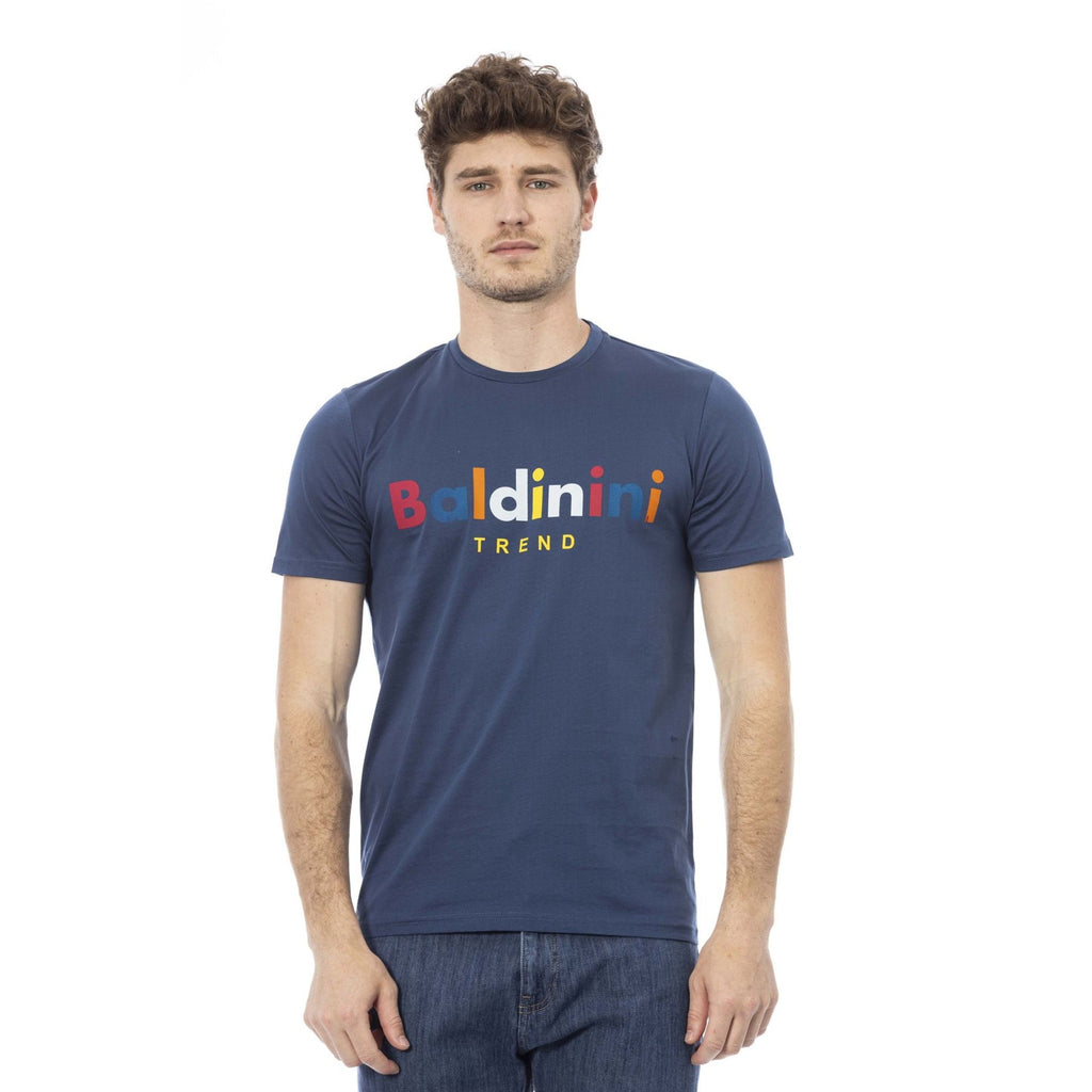 Baldinini Trend COMO TRU542 T-shirt Maglietta Uomo Blu Copiativo