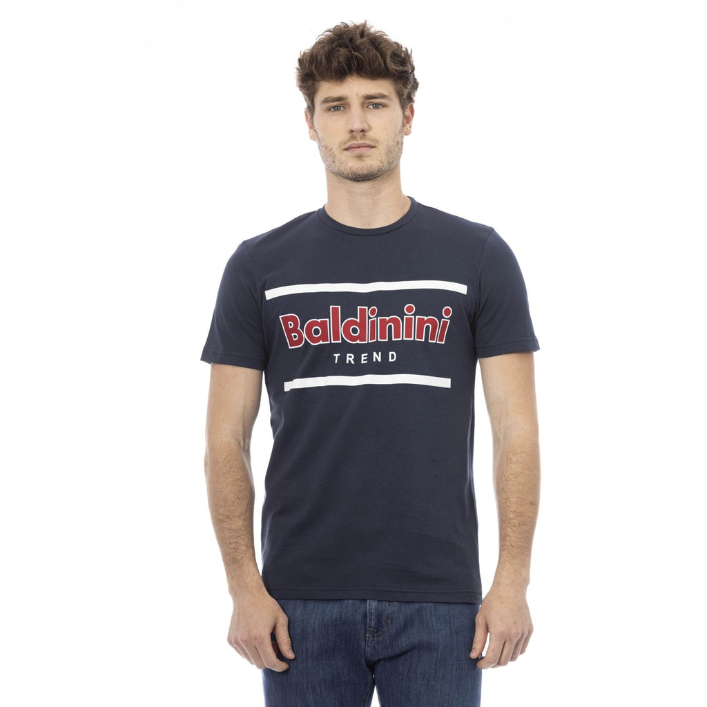 Baldinini Trend COMO TSU540 T-shirt Maglietta Uomo Blu Titanio