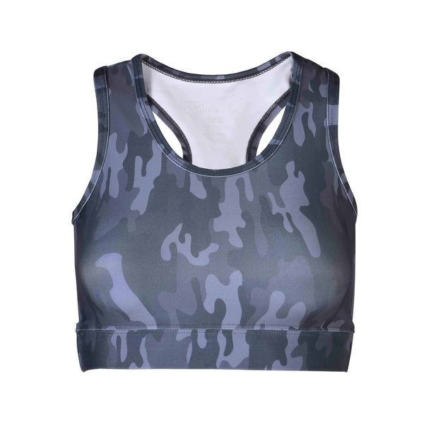 Bodyboo BB70220 Top Reggiseno Sportivo Donna Grigio Mimetico