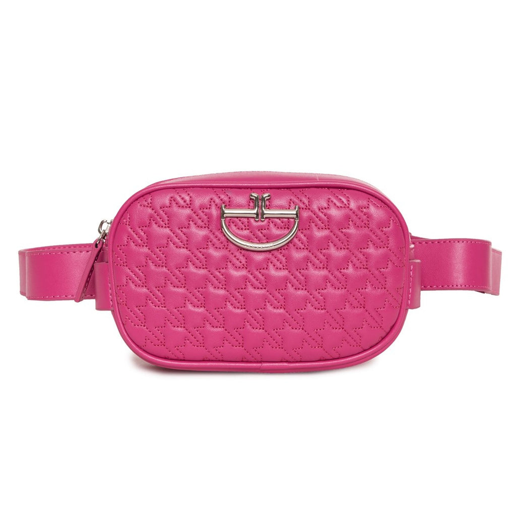 Lamarthe ST166 Borsa a Tracolla Marsupio Pelle Donna Fucsia