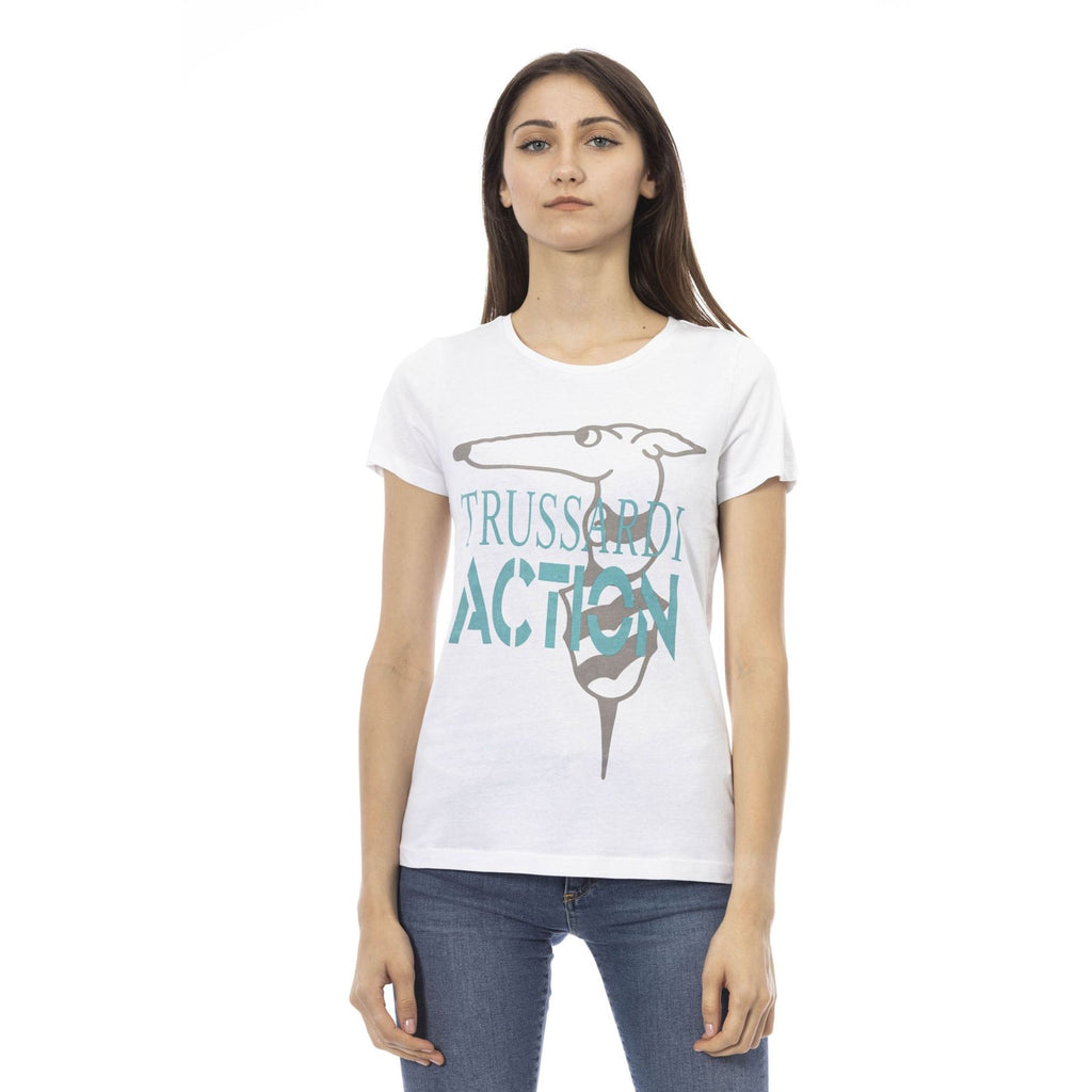 Trussardi Action 2BT02 T-shirt Maglietta Donna Bianco - BeFashion.it