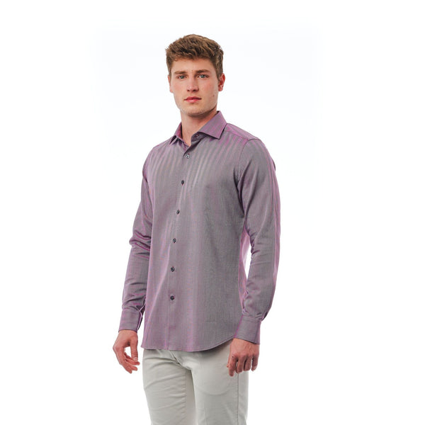 Bagutta 310 BL57168 Camicia Uomo Blu Rosso
