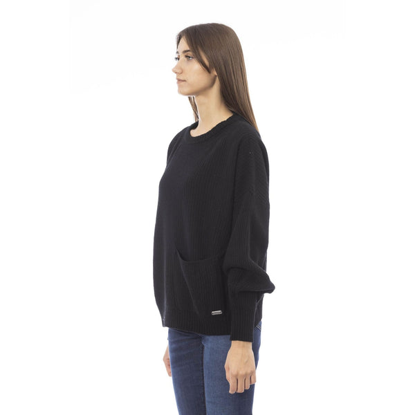 Baldinini Trend VOLTERRA NW1216 Maglia Maglione Donna Nero - BeFashion.it
