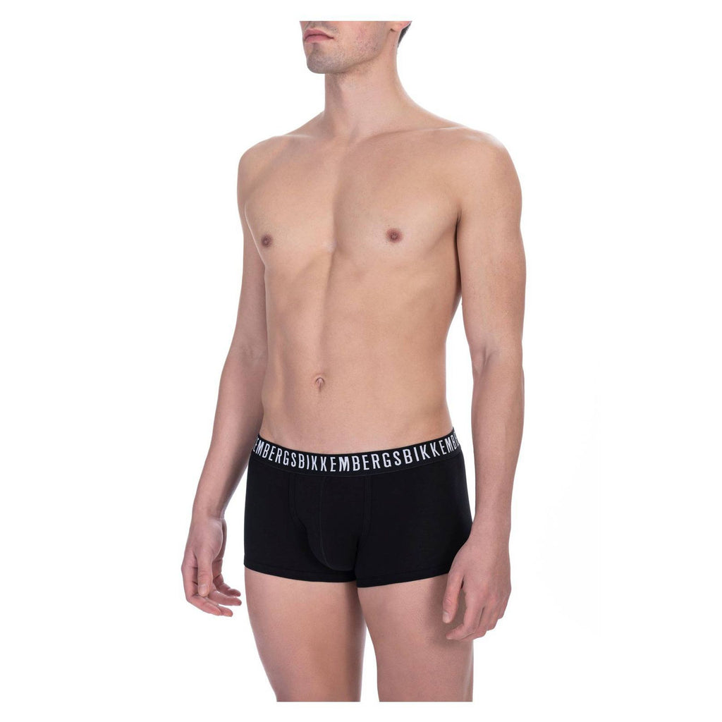 Bikkembergs BKK1UTR02BI Boxer Intimo Uomo Bipack 2 Pezzi Nero