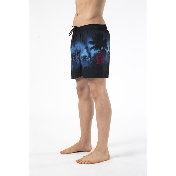 Just Cavalli Beachwear C35151RMC Costume da Bagno Boxer Pantaloncini Uomo Nero Blu
