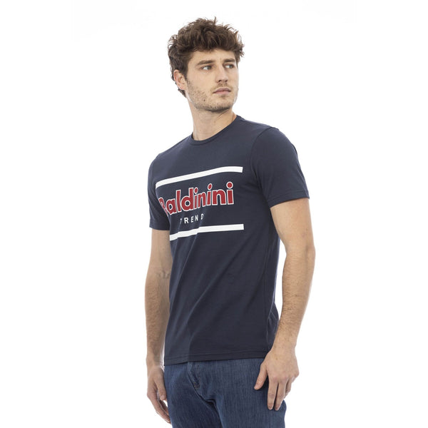 Baldinini Trend COMO TSU540 T-shirt Maglietta Uomo Blu Titanio