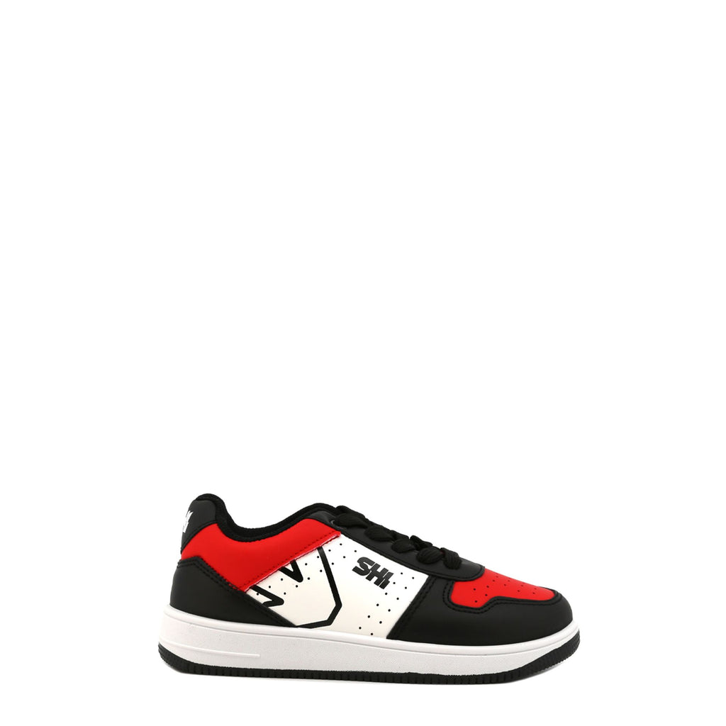Shone 002-001 Sneakers Bambino Bimbo Bianco Nero Rosso