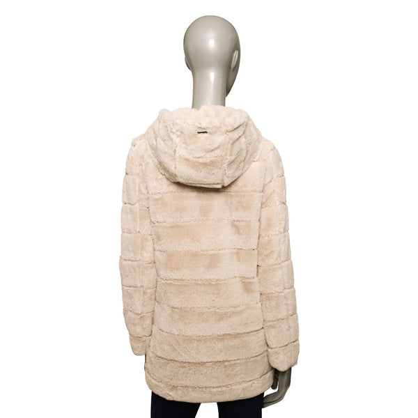 Baldinini Trend VERONA G2343 Giacca Giubbotto Pelliccia Donna Beige - BeFashion.it