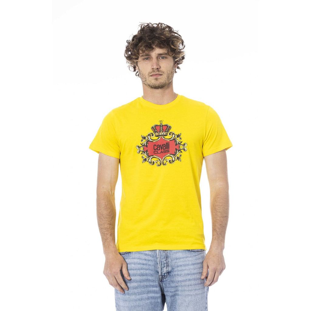 Cavalli Class CLL2MTS02SXH01A T-shirt Maglietta Uomo Giallo - BeFashion.it
