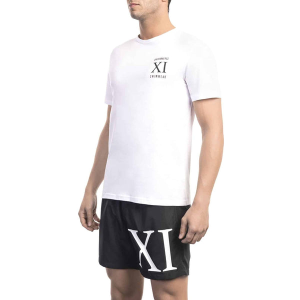 Bikkembergs Beachwear BKK1MTS05 T-shirt Maglietta Uomo Bianco