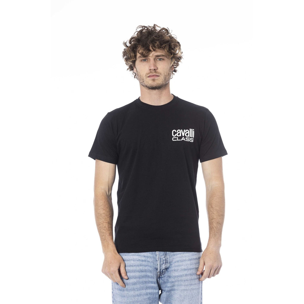 Cavalli Class QXT62XJD060 T-shirt Maglietta Uomo Nero - BeFashion.it