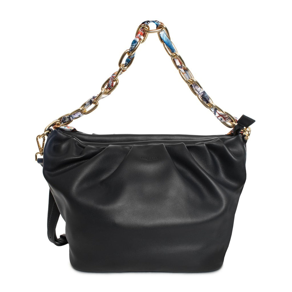 Lamarthe AE101 Borsa a Spalla Pelle Donna Nero