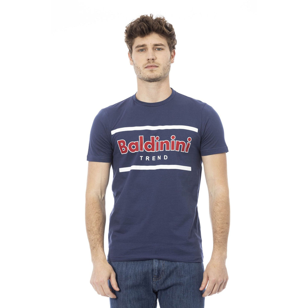 Baldinini Trend COMO TSU540 T-shirt Maglietta Uomo Blu Baltico