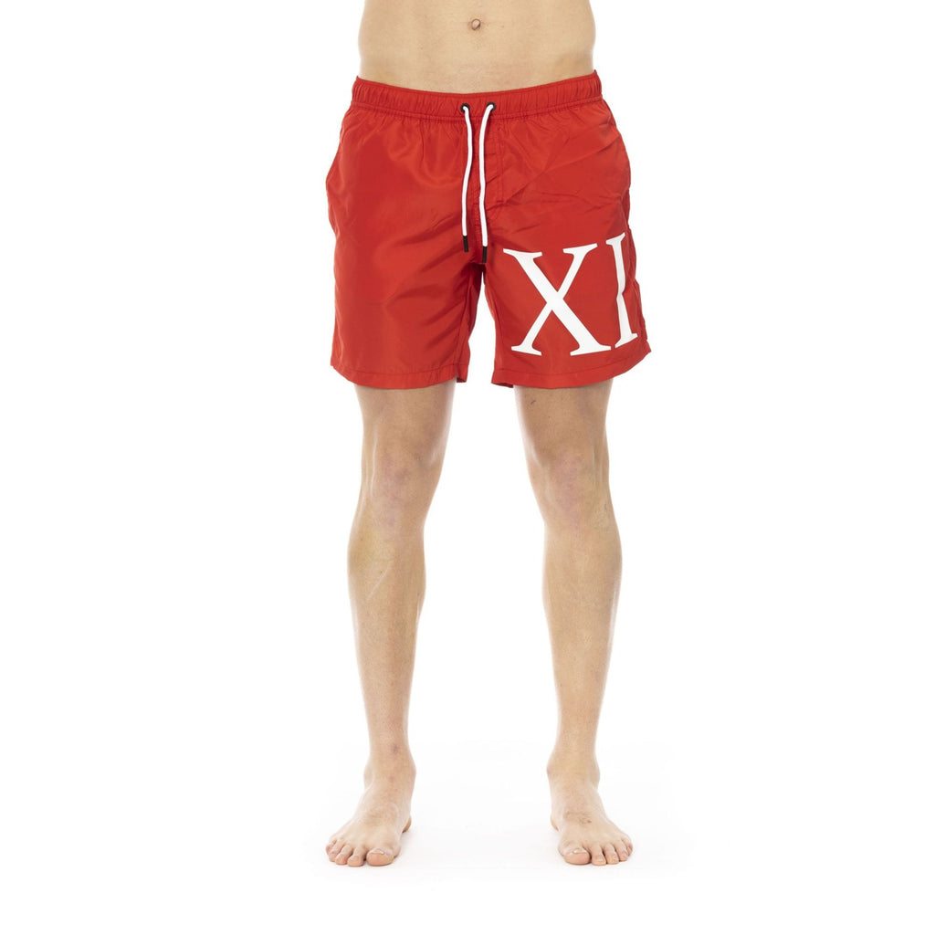 Bikkembergs Beachwear BKK1MBM11 Costume da Bagno Boxer Pantaloncini Uomo Rosso