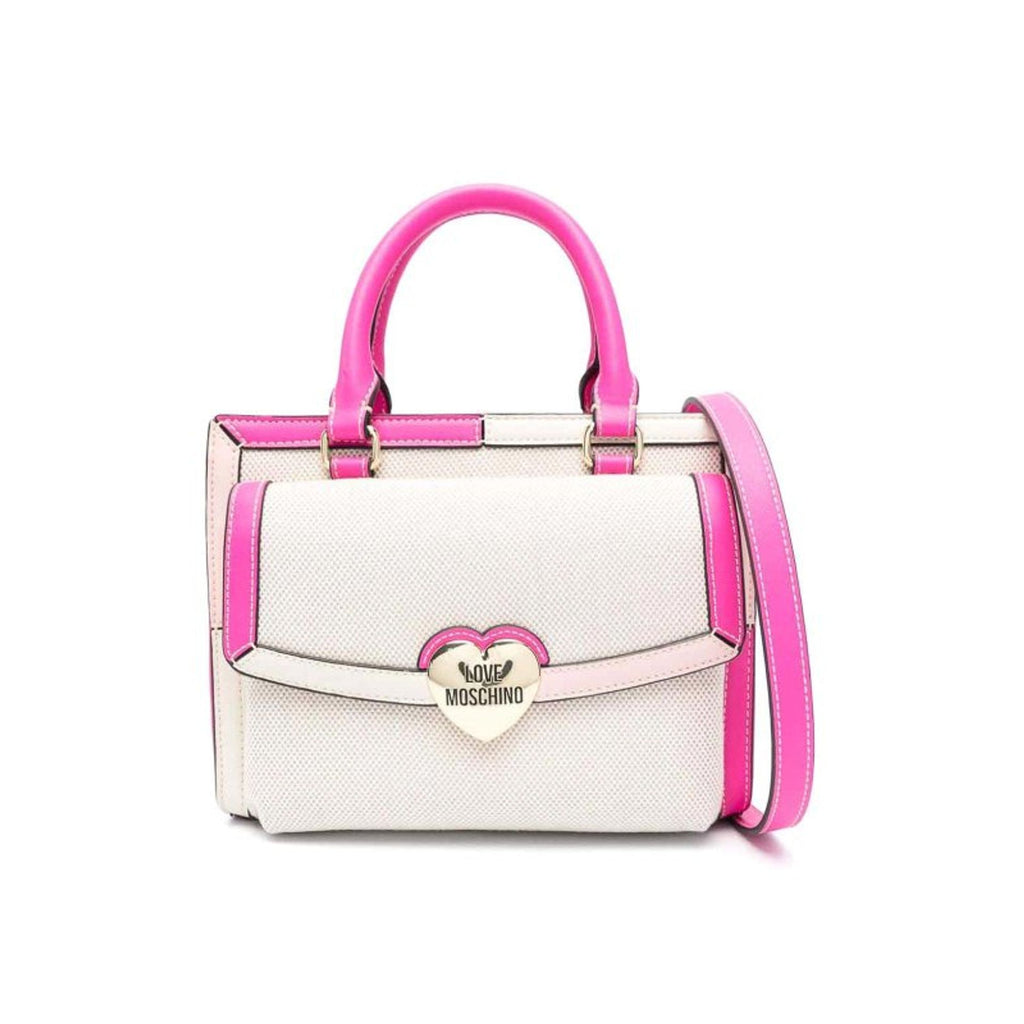 Love Moschino JC4045PP1ILH110B Borsa a Mano Donna Bianco Fucsia