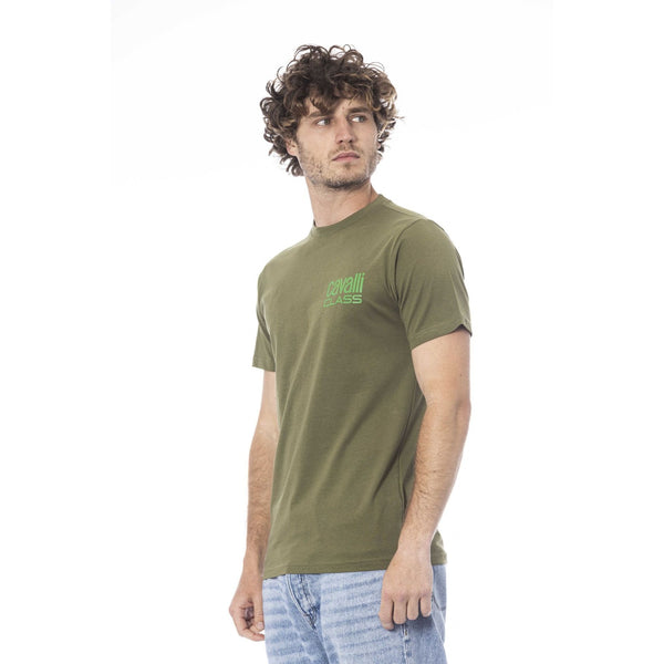 Cavalli Class QXT62XJD060 T-shirt Maglietta Uomo Verde
