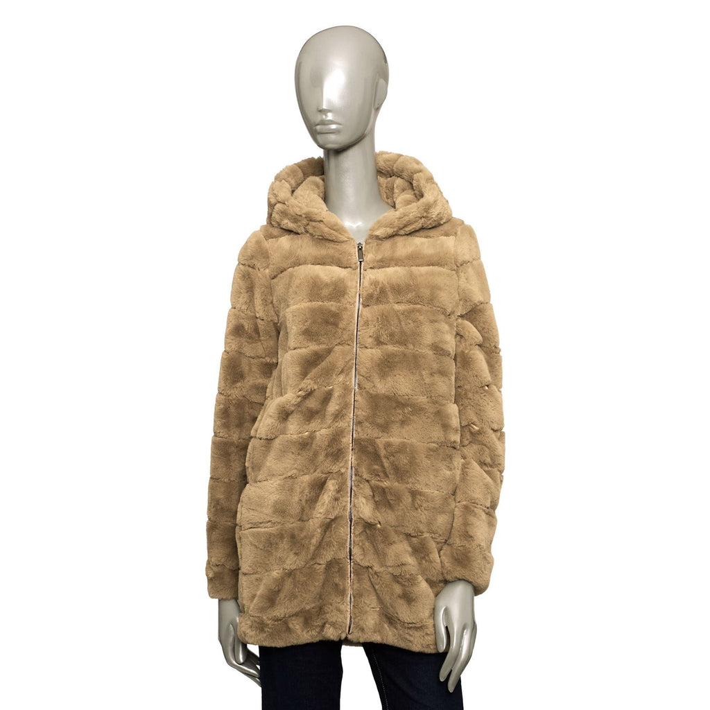 Baldinini Trend VERONA G2343 Giacca Giubbotto Pelliccia Donna Marrone - BeFashion.it