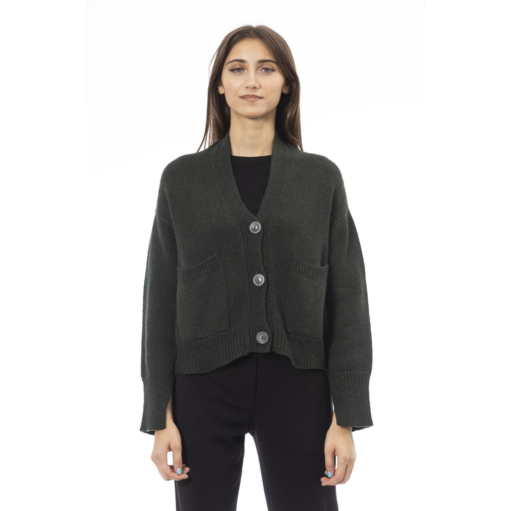 Alpha Studio AD8631EE Maglia Donna Made in Italy Grigio