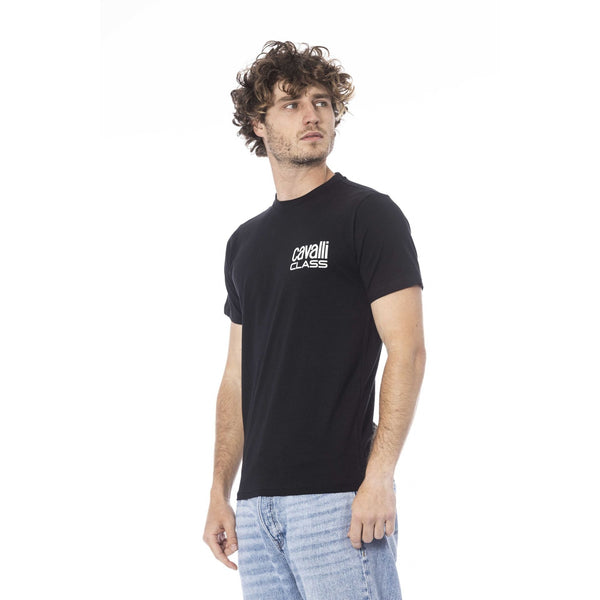Cavalli Class QXT62XJD060 T-shirt Maglietta Uomo Nero