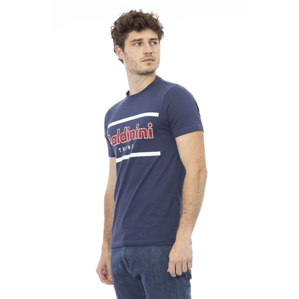 Baldinini Trend COMO TSU540 T-shirt Maglietta Uomo Blu Baltico