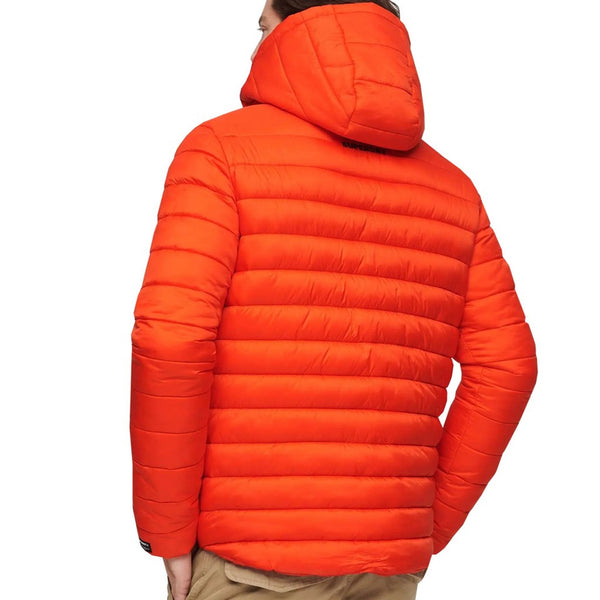 Superdry M5011821A Giacca Giubbotto Piumino Uomo Arancione