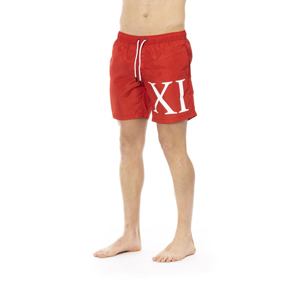 Bikkembergs Beachwear BKK1MBM11 Costume da Bagno Boxer Pantaloncini Uomo Rosso