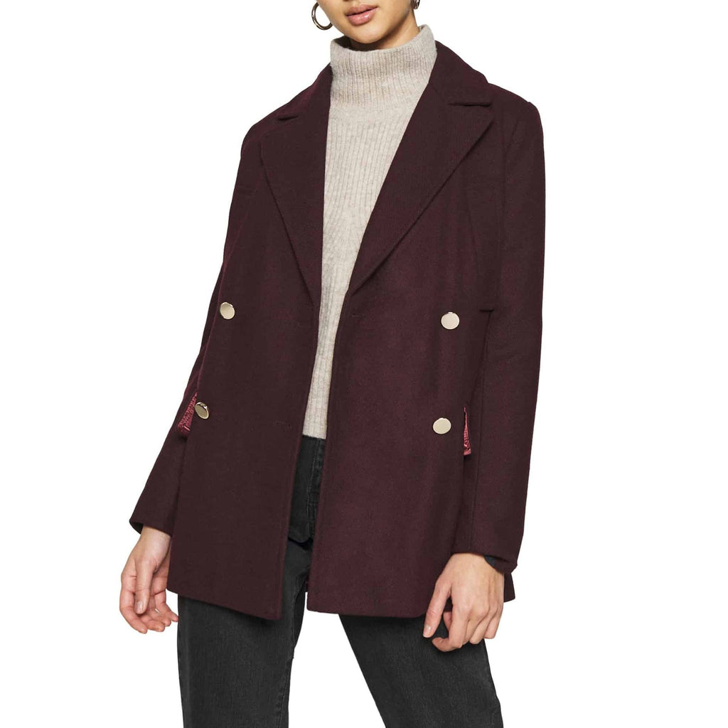 Pepe Jeans LEYRE PL401864 Cappotto Donna Bordeaux - BeFashion.it