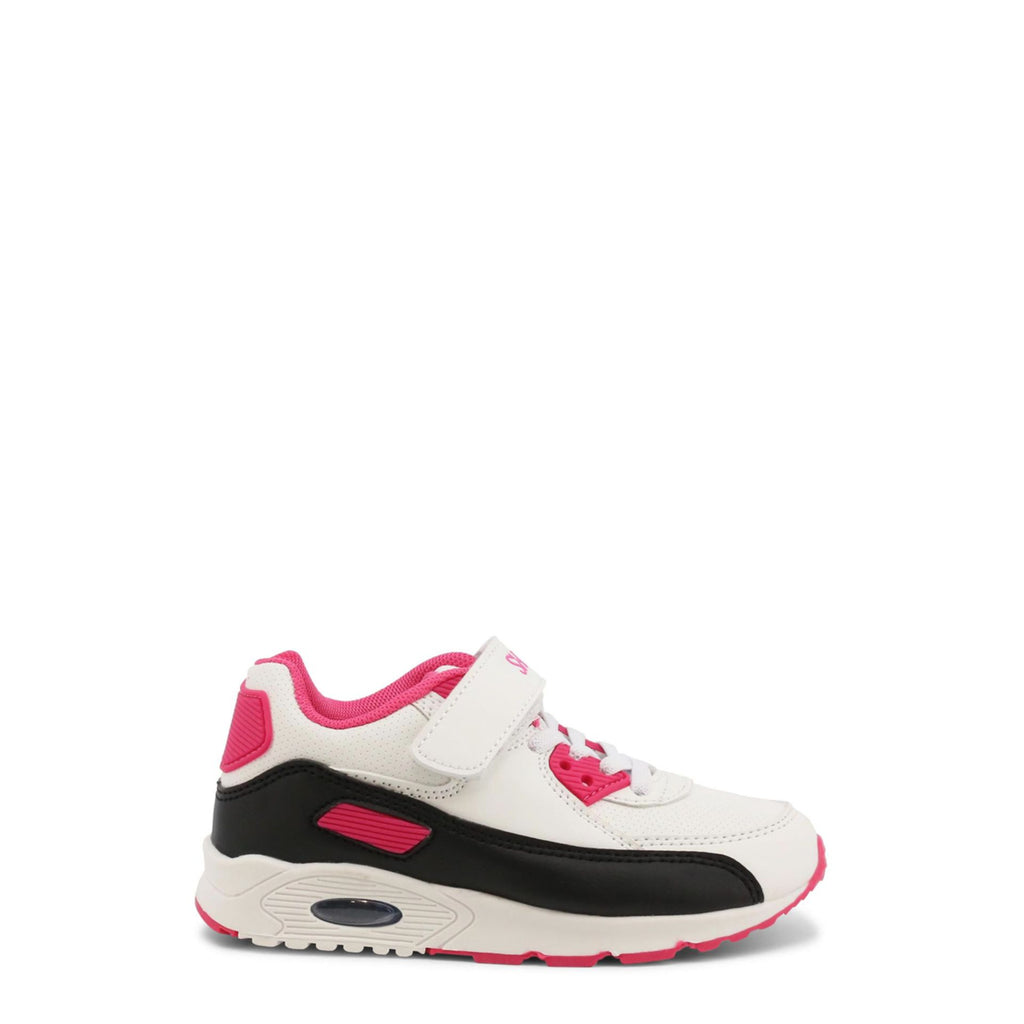 Shone 005-001 V Sneakers Bambina Bimba Bianco Fucsia Nero