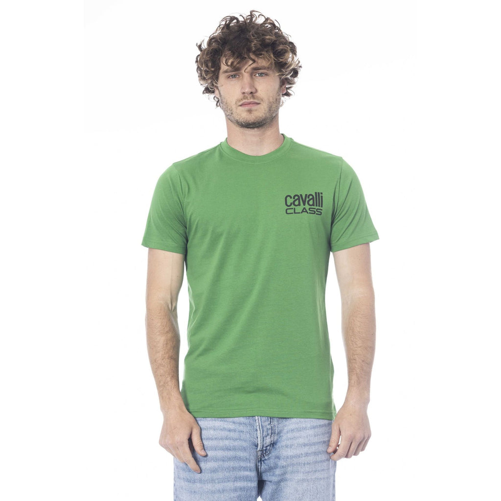 Cavalli Class QXT62XJD060 T-shirt Maglietta Uomo Verde