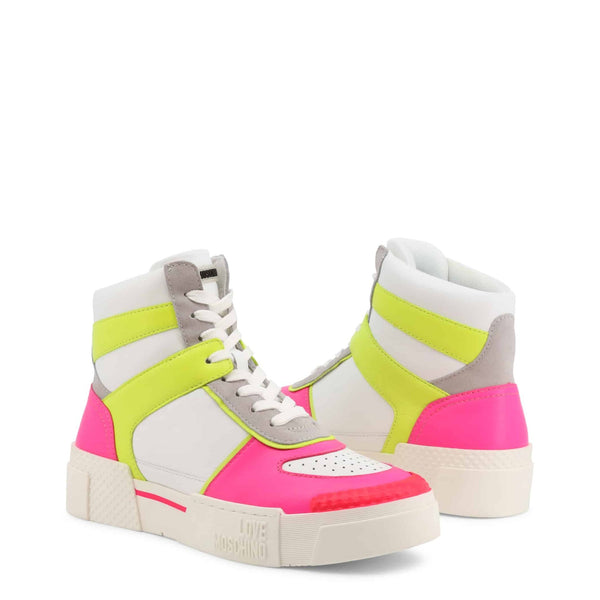 Love Moschino JA15635G0EI62 Scarpe Sneakers Pelle Donna Bianco - BeFashion.it