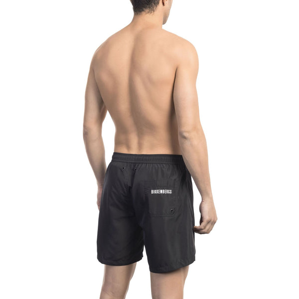 Bikkembergs Beachwear BKK1MBM11 Costume da Bagno Boxer Pantaloncini Uomo Nero