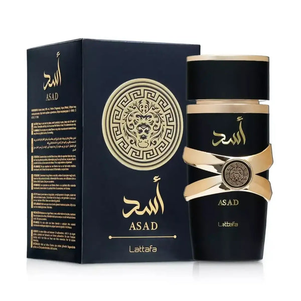 Lattafa Asad flacone e scatola originale - Fragranza araba maschile carismatica e potente
