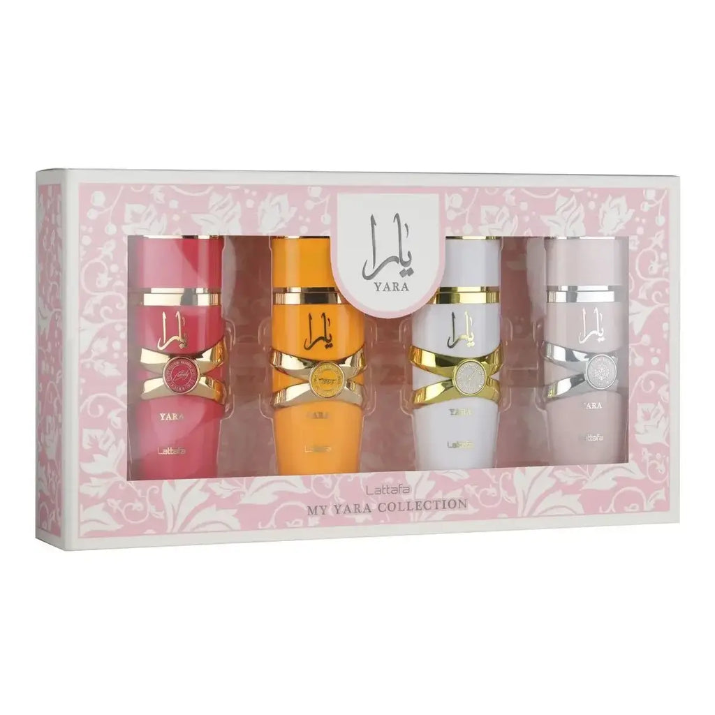 Lattafa My Yara Collection Set Discovery 4x25ml - Kit profumi arabi originali Yara, Moi, Tous, Candy