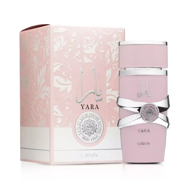 Lattafa Yara Pink flacone rosa e scatola originale - Il profumo arabo più venduto al mondo