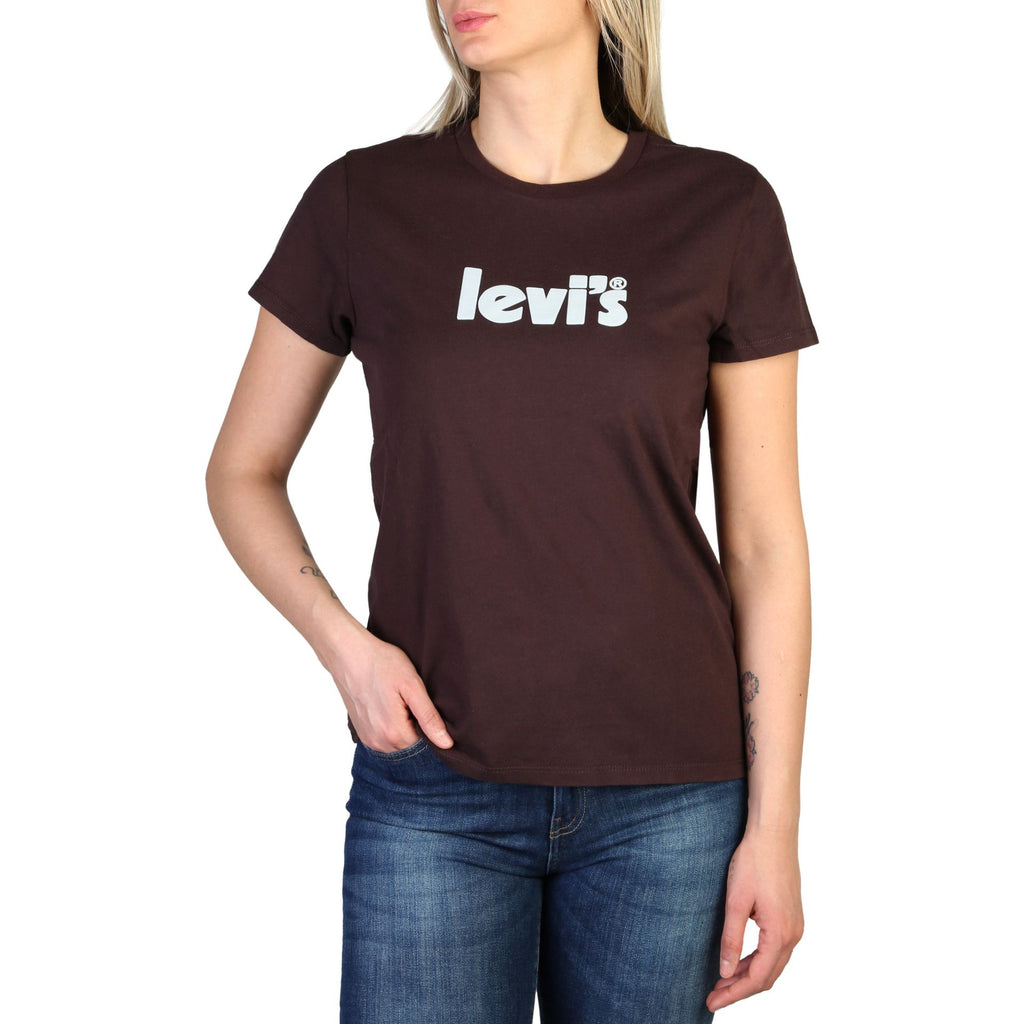 Levis THE PERFECT 17369-2029 T-shirt Maglietta Donna Marrone - BeFashion.it
