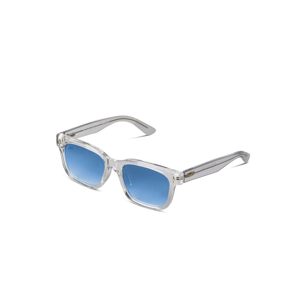 X Frame Therapy ELGATECH  X089 Occhiali da Sole Unisex Trasparente Blu