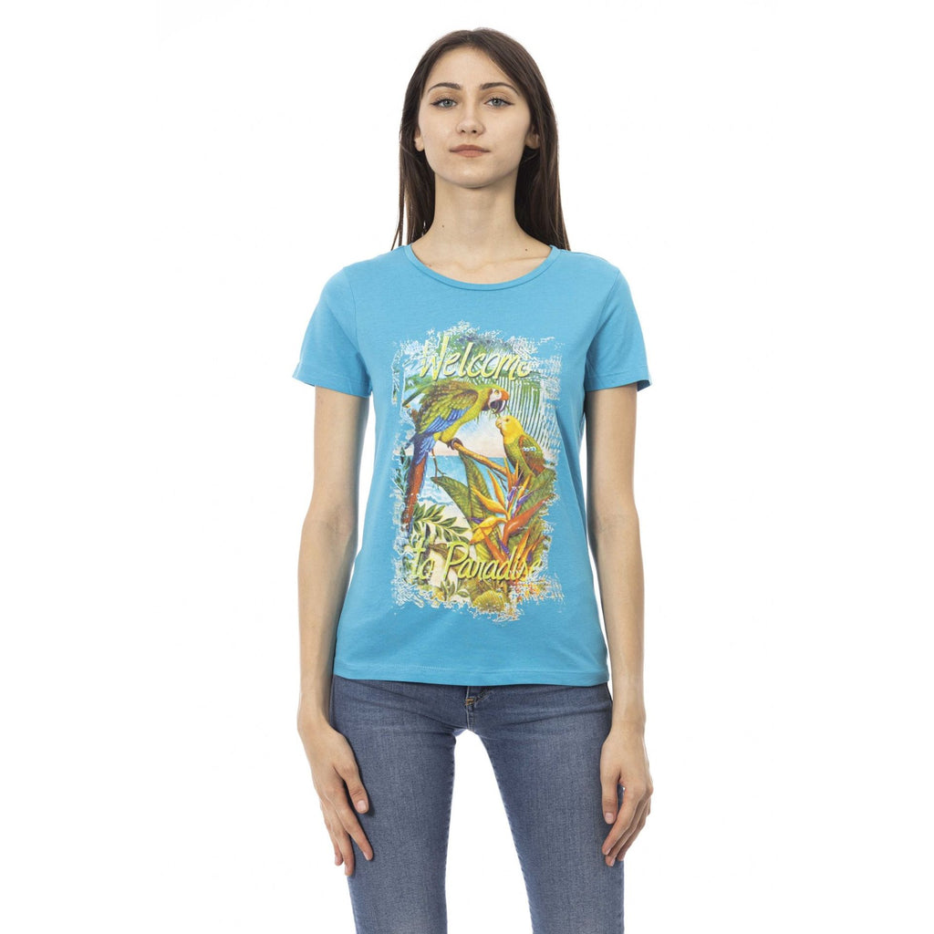 Trussardi Action 2BT16 T-shirt Maglietta Donna Turchese