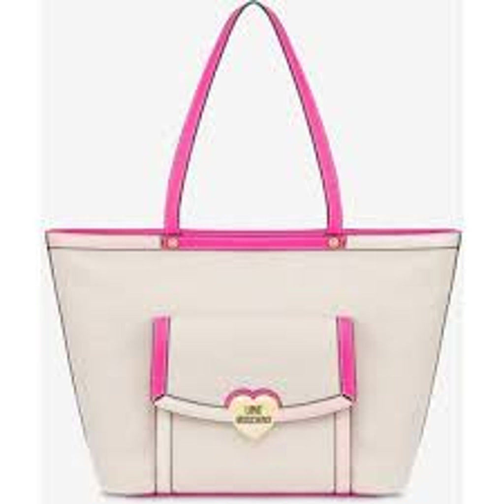 Love Moschino JC4044PP1ILH110B Borsa a Spalla Donna Bianco Fucsia