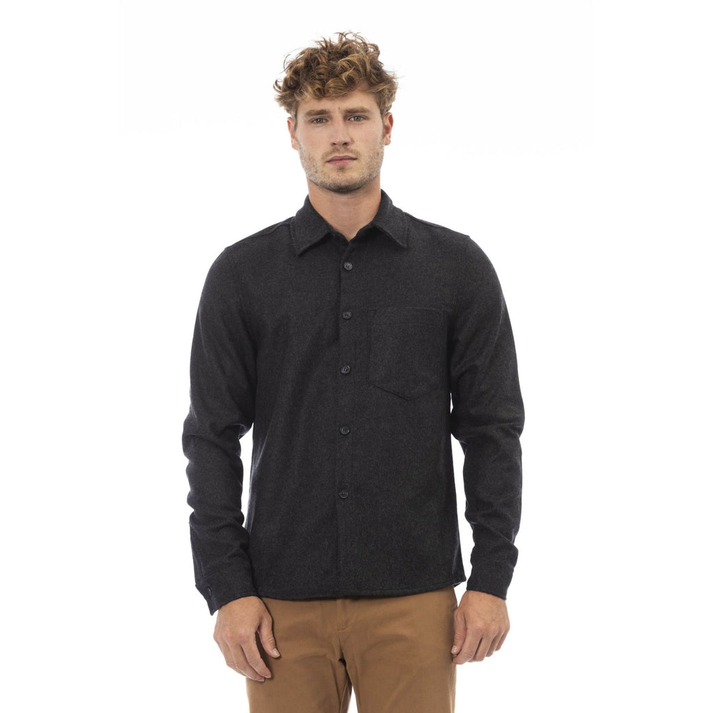 Alpha Studio AU7410L Camicia Uomo Made in Italy Grigio