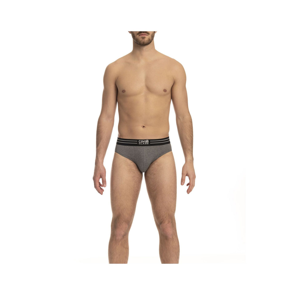 Cavalli Class QXO01A Slip Intimo Uomo Bipack 2 Pezzi Grigio - BeFashion.it