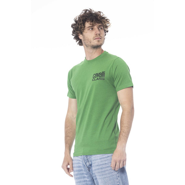 Cavalli Class QXT62XJD060 T-shirt Maglietta Uomo Verde