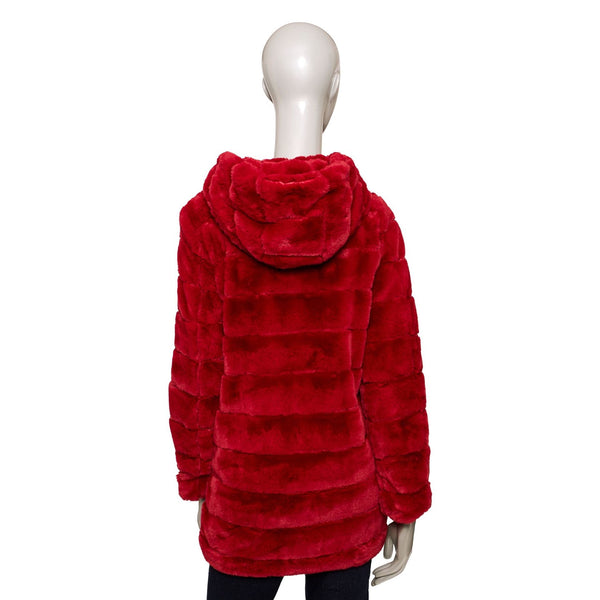 Baldinini Trend VERONA G2343 Giacca Giubbotto Pelliccia Donna Rosso - BeFashion.it