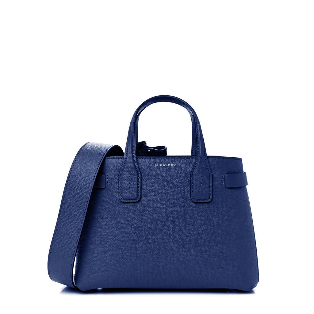 Burberry 80685531 Borsa Shopping Bag Pelle Donna Blu