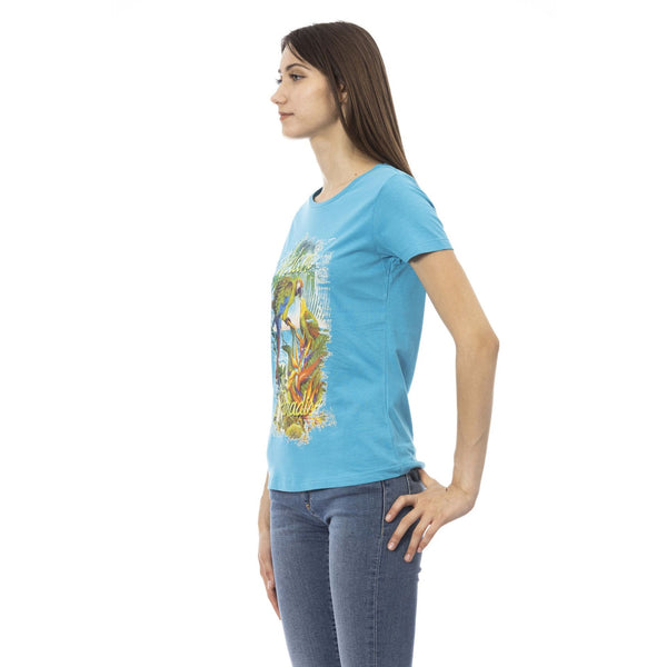 Trussardi Action 2BT16 T-shirt Maglietta Donna Turchese