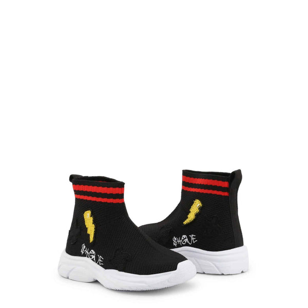 Shone 1601-005 Sneakers Bambino Bimbo Nero Rosso