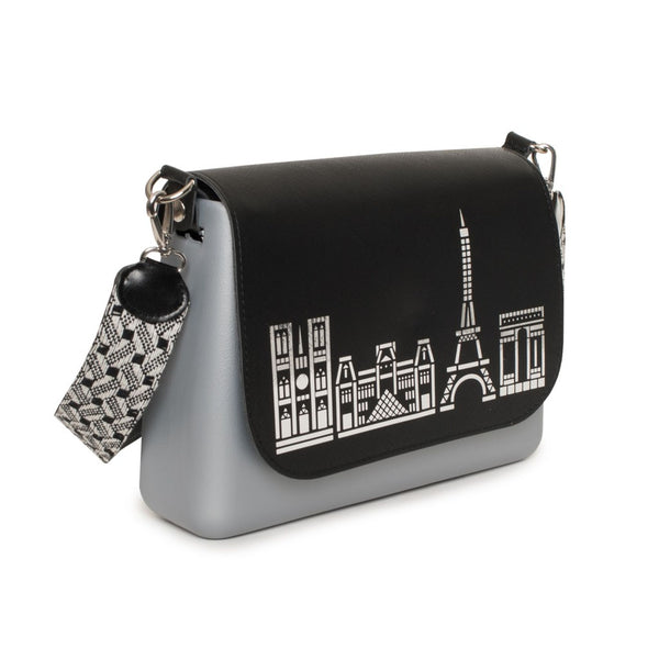 O bag COMP25ST-MIS34 Borsa a Tracolla Donna Grigio Nero