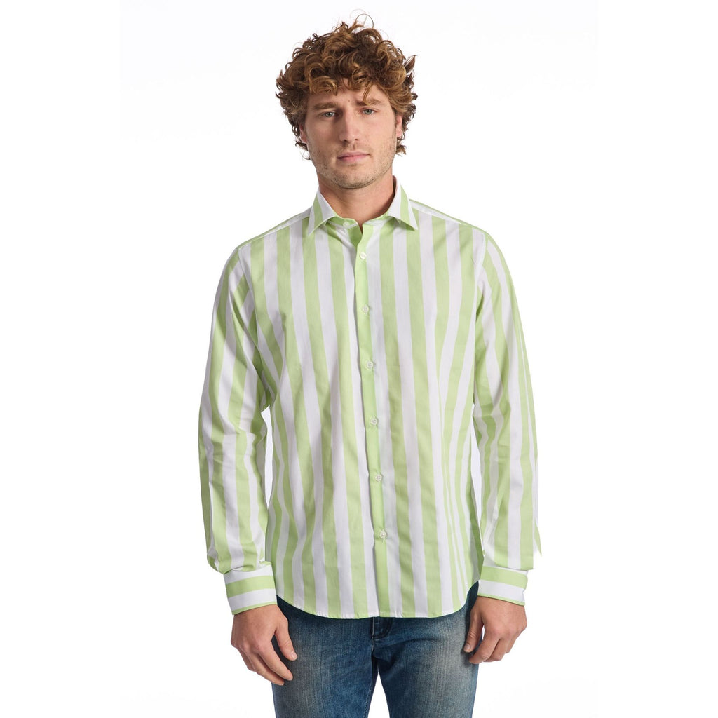 Baldinini Trend MATCHPOINT 61 Camicia Uomo Made in Italy Verde - BeFashion.it
