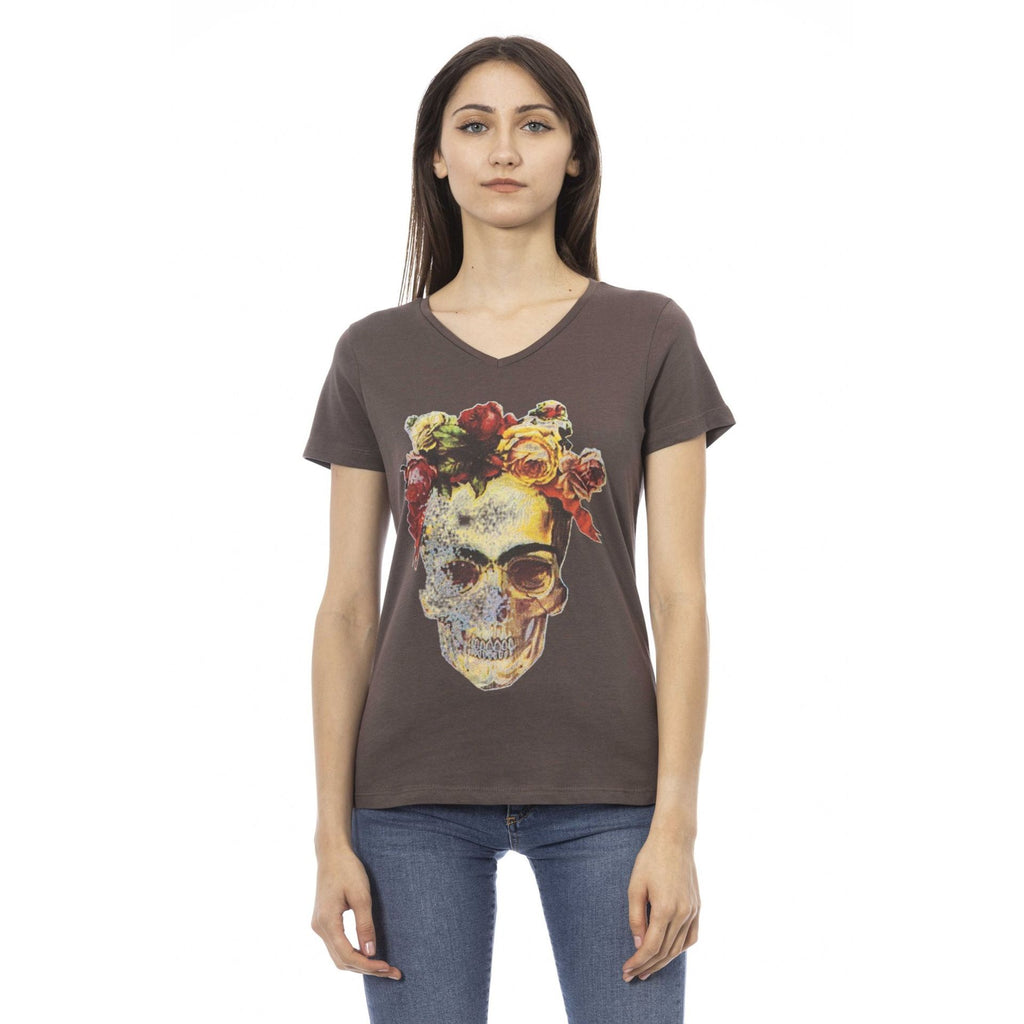 Trussardi Action 2BT28 T-shirt Maglietta Donna Marrone