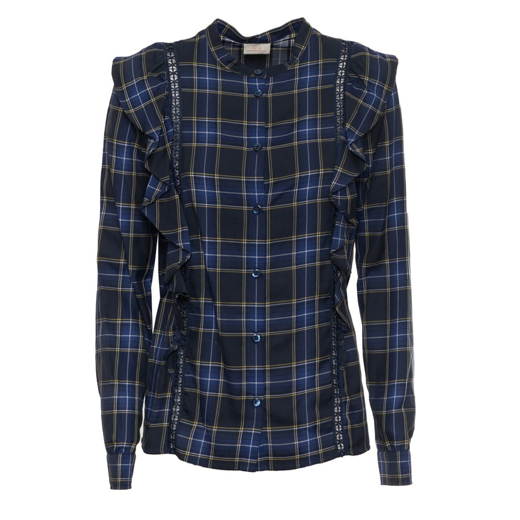 Harmont & Blaine C0CD33-010554 Camicia Donna Nero Blu - BeFashion.it